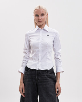Vetements White shirt with logo patch WH27SH039W