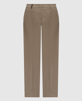Peserico Khaki pants with patch A04718J001953