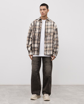 Juun.j White T-shirt with branded print JC5742P701
