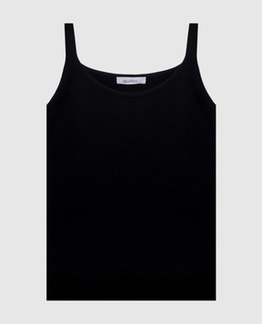 Max Mara Black SALVO top with wool MXMSALVO