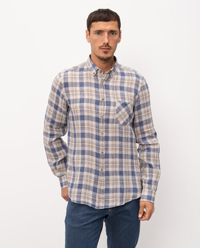 Florentino Checked linen shirt 126720612860