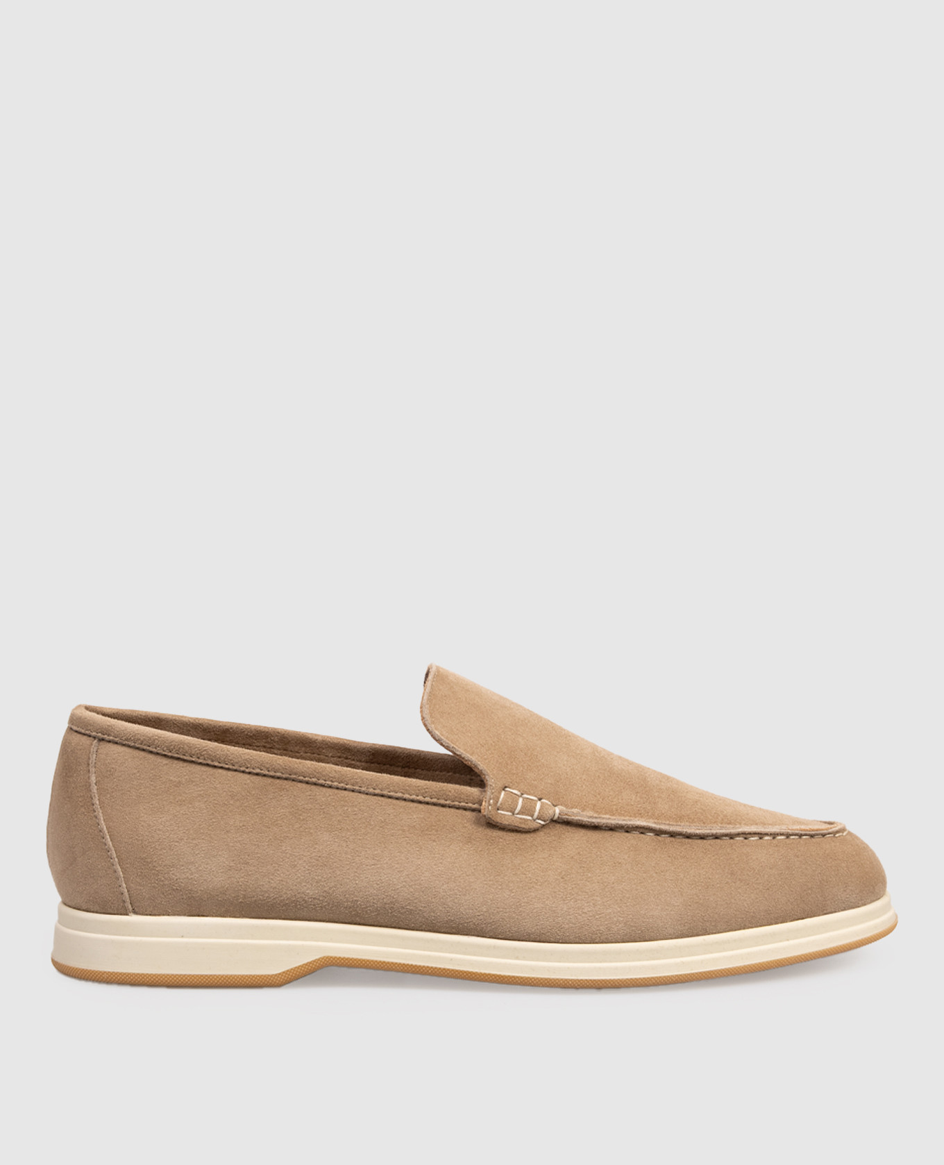 

Beige suede loafers Enrico Mandelli