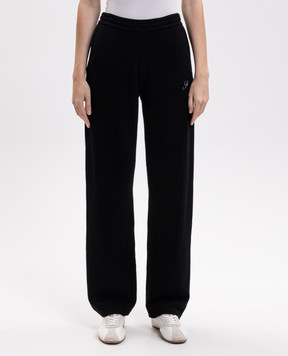 Sporty & Rich Black cashmere and wool pants PA02782327BA01