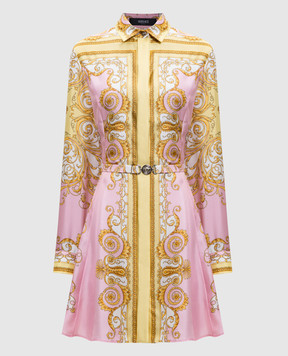 Versace Pink silk shirt dress 10189331A17165