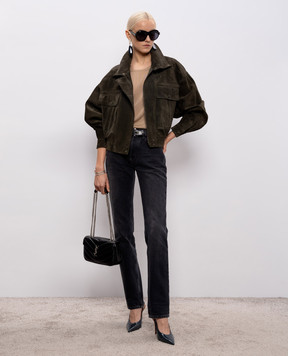 Saint Laurent Green suede jacket 785562YC2AY