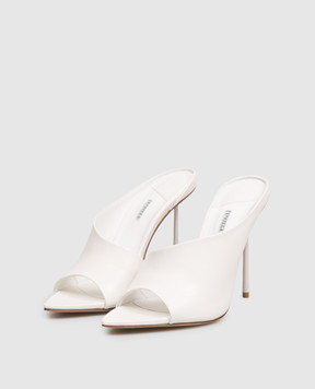 Le Silla Futura white leather mules 6679F100BXPPNEM