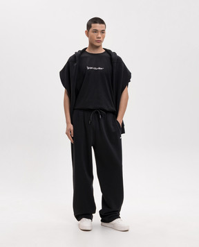 Off-White Black Script Arrow Embroidered T-Shirt 44MAA027S26J002