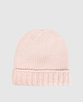 Moncler ENFANT Children's pink wool hat K29543B00026M1172