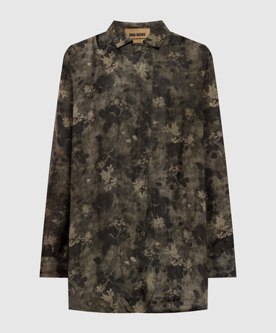 Green printed blouse