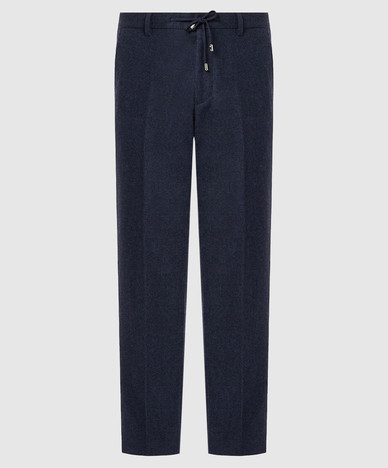 Blue wool pants