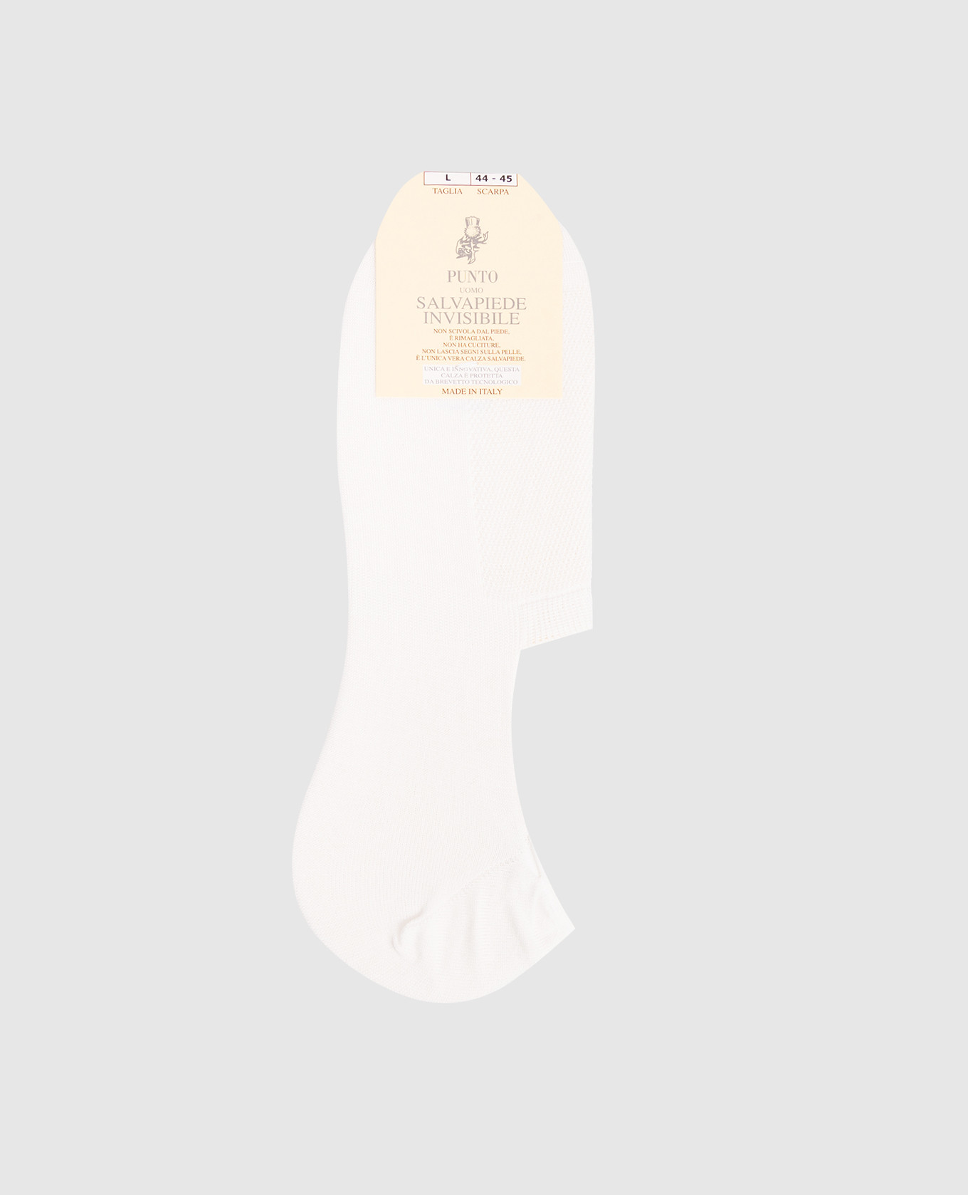 Salvapiede white footprint socks