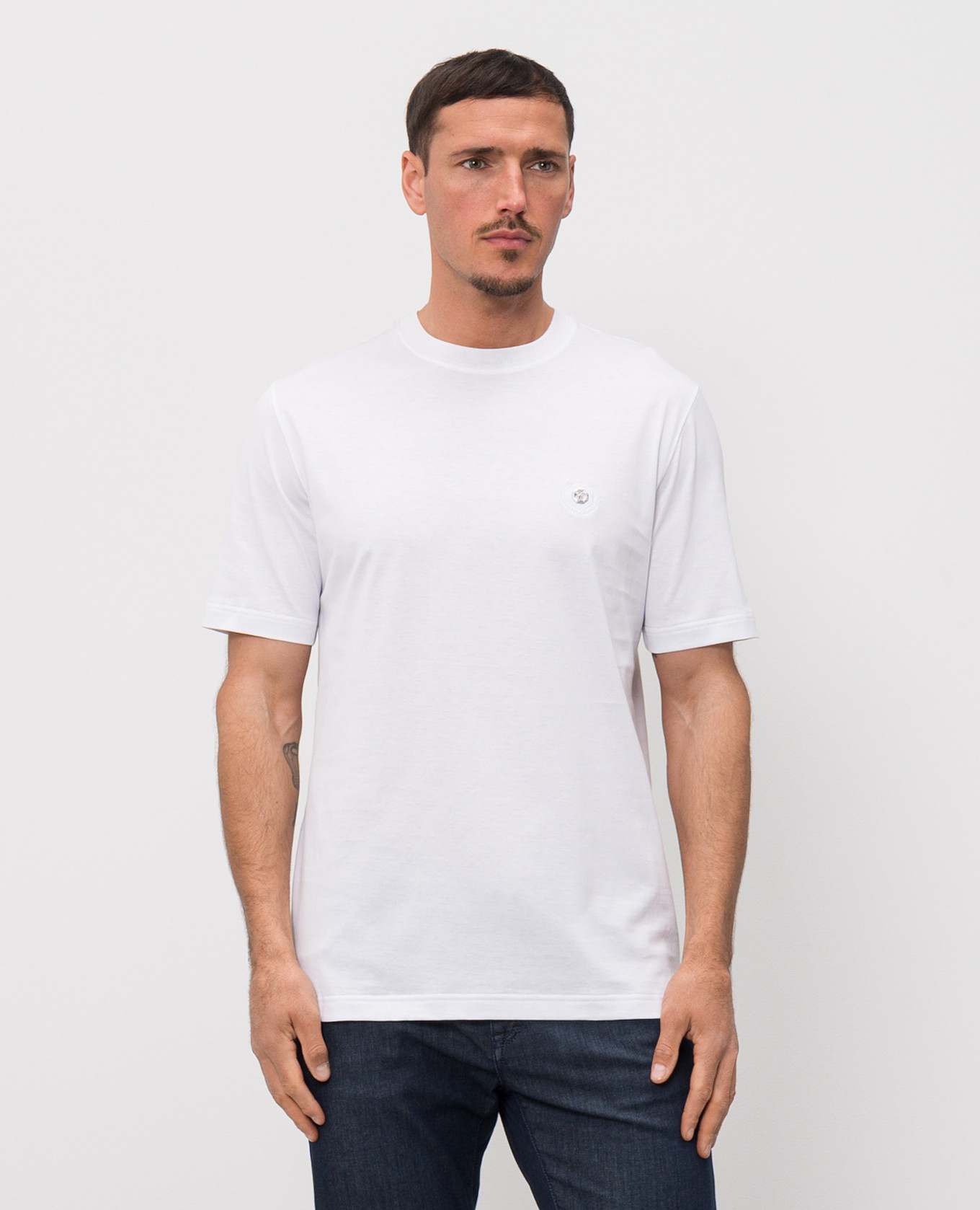 White T-shirt with monogram Castangia dal 1850 3