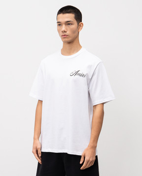 AMIRI White T-shirt with logo print AMTOJR1010m
