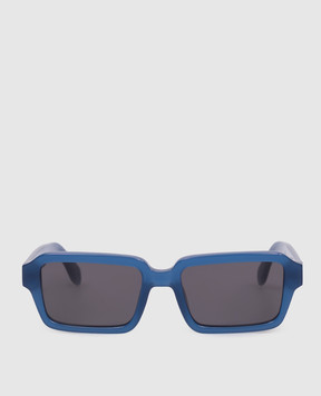 Palm Angels Blue sunglasses with logo print PA1025450753