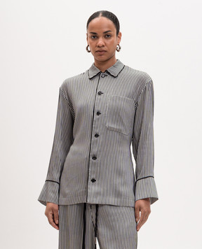 Ann Demeulemeester Coby Striped Shirt in Pajama Force B0014007FA737