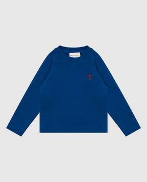 Ami Paris Children's blue sweatshirt KSW812JE0269