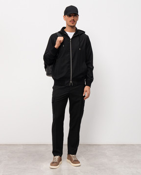 CAPOBIANCO Black wool tracksuit 20M414UN0020M810UN00