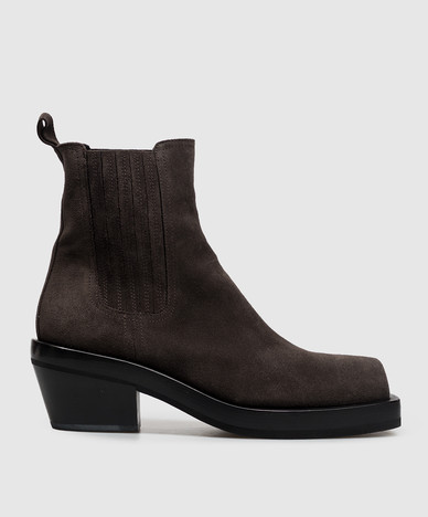 Brown suede ankle boots MOTA