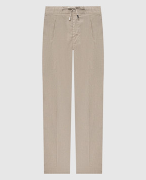 Enrico Mandelli Green linen pants GYM02B5654018