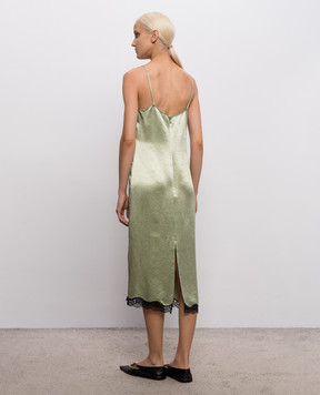 Twinset Green dress with lace 262TP2110