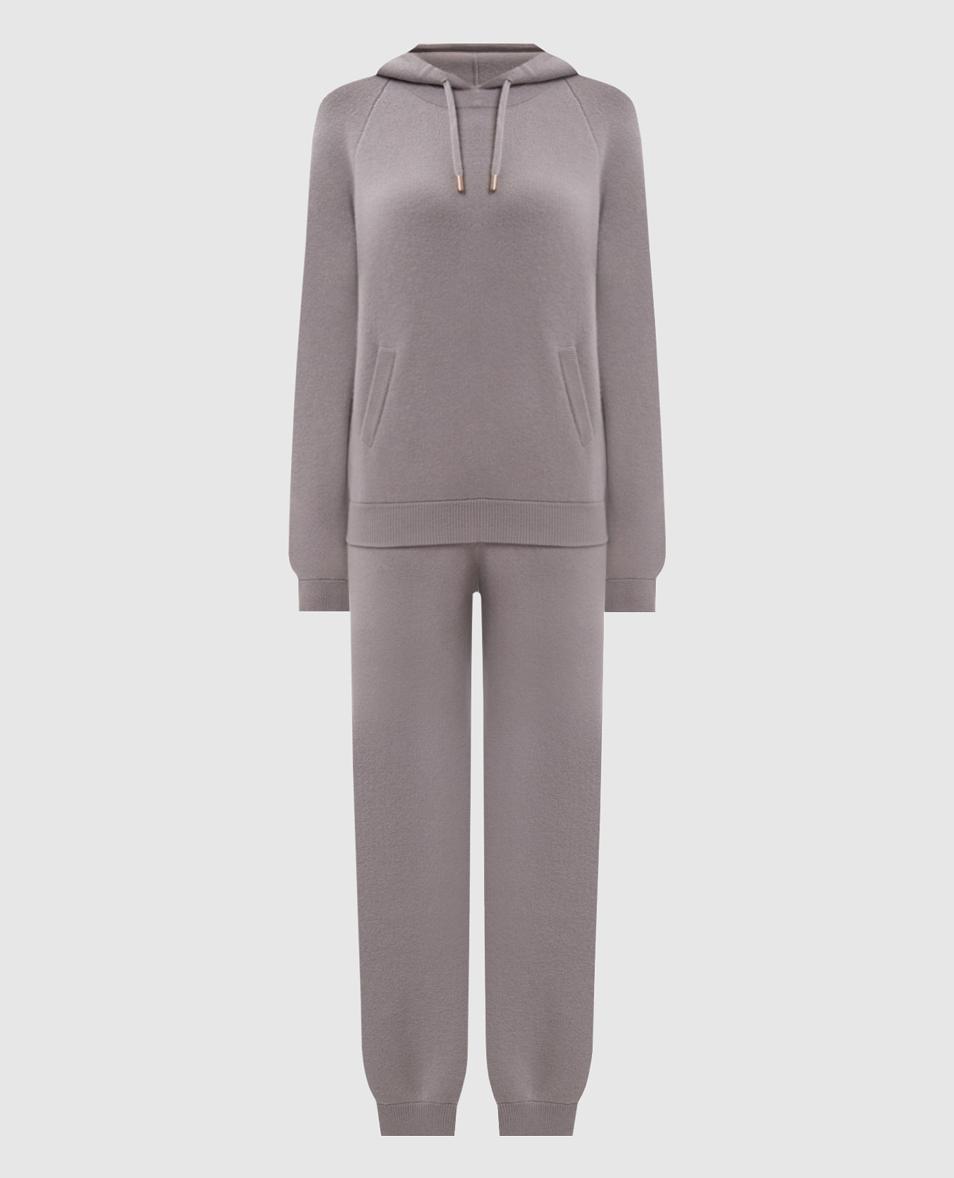 Gray cashmere tracksuit