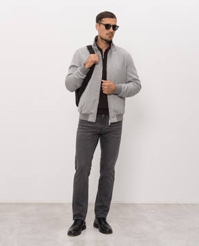 Stefano Ricci Gray cashmere jacket MZJ6300112C0001T