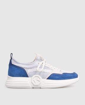 Stefano Ricci White combination sneakers with monogram UZ27G6682TSSDPW