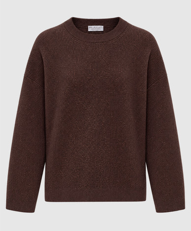 Burgundy sweater with lurex
