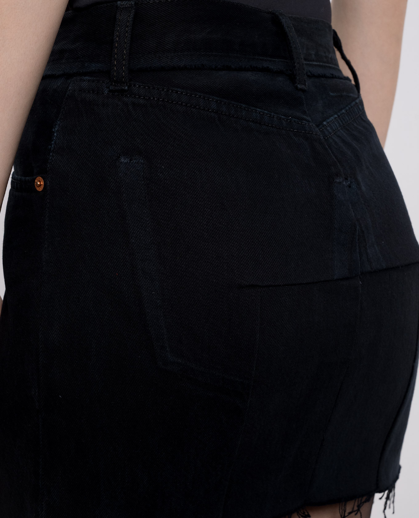 Black denim mini skirt Vetements 5