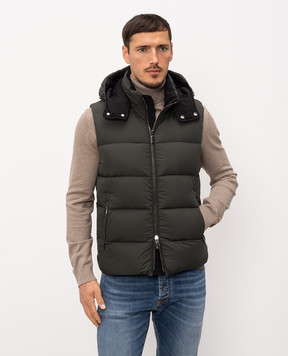 MooRER Dark green down vest FIRE FIRESKT