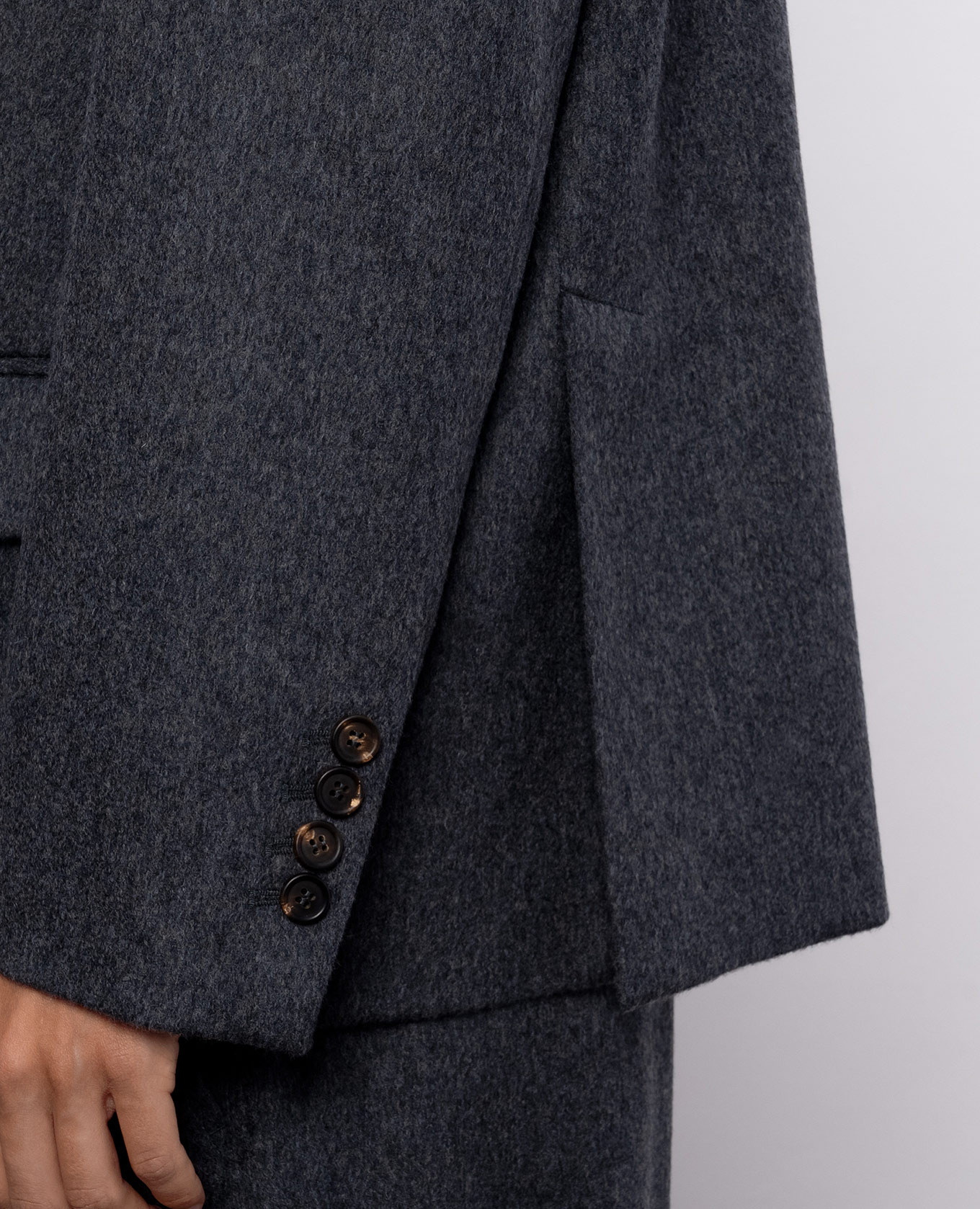 Gray wool jacket Brunello Cucinelli 5
