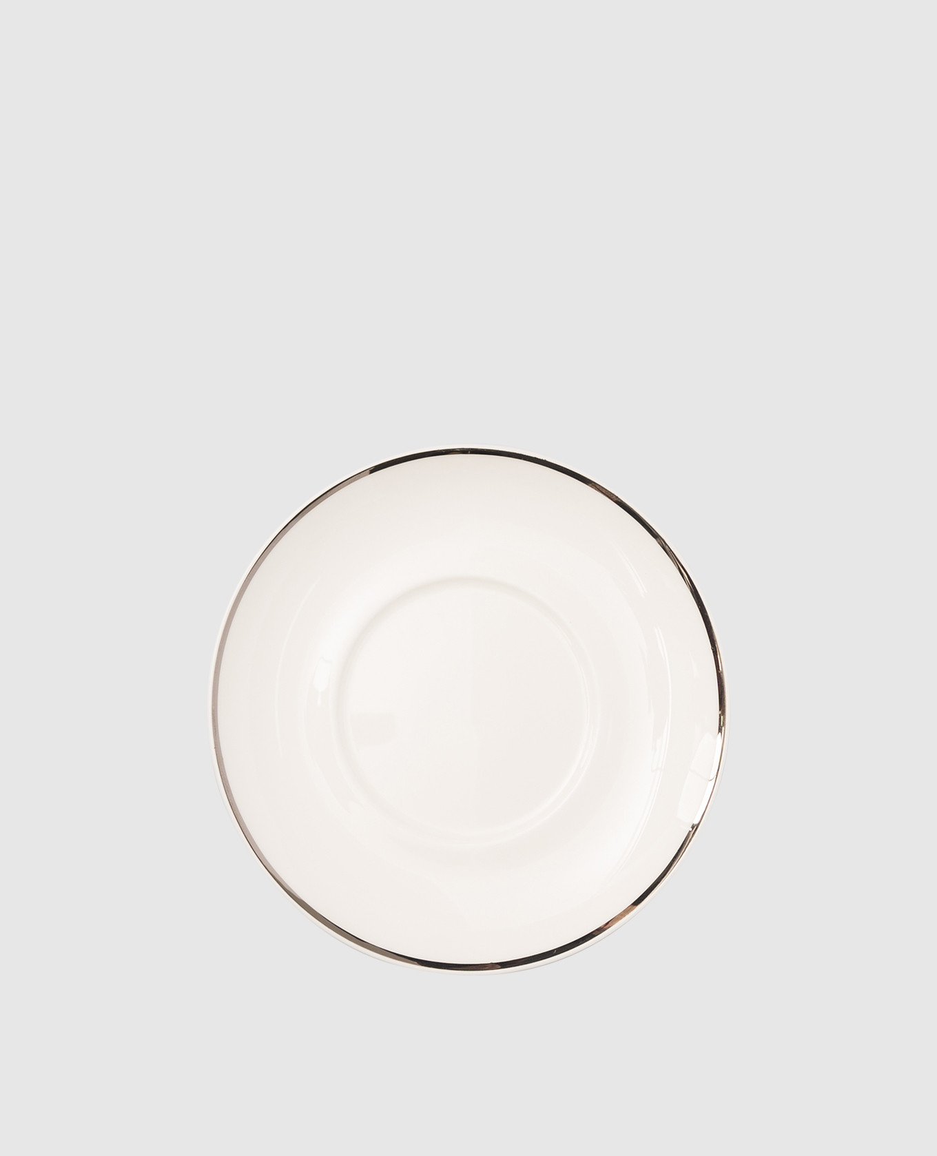 

White porcelain coffee saucer Ducale Geminiano Cozzi 1765