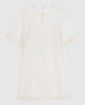 Ami Paris Ivory silk dress FDR646SE0039