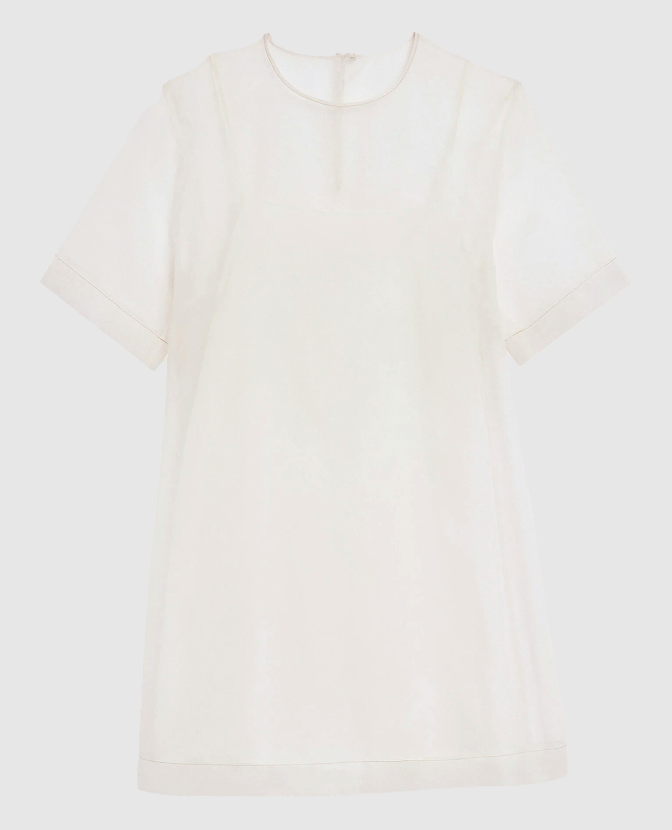 Ivory silk dress