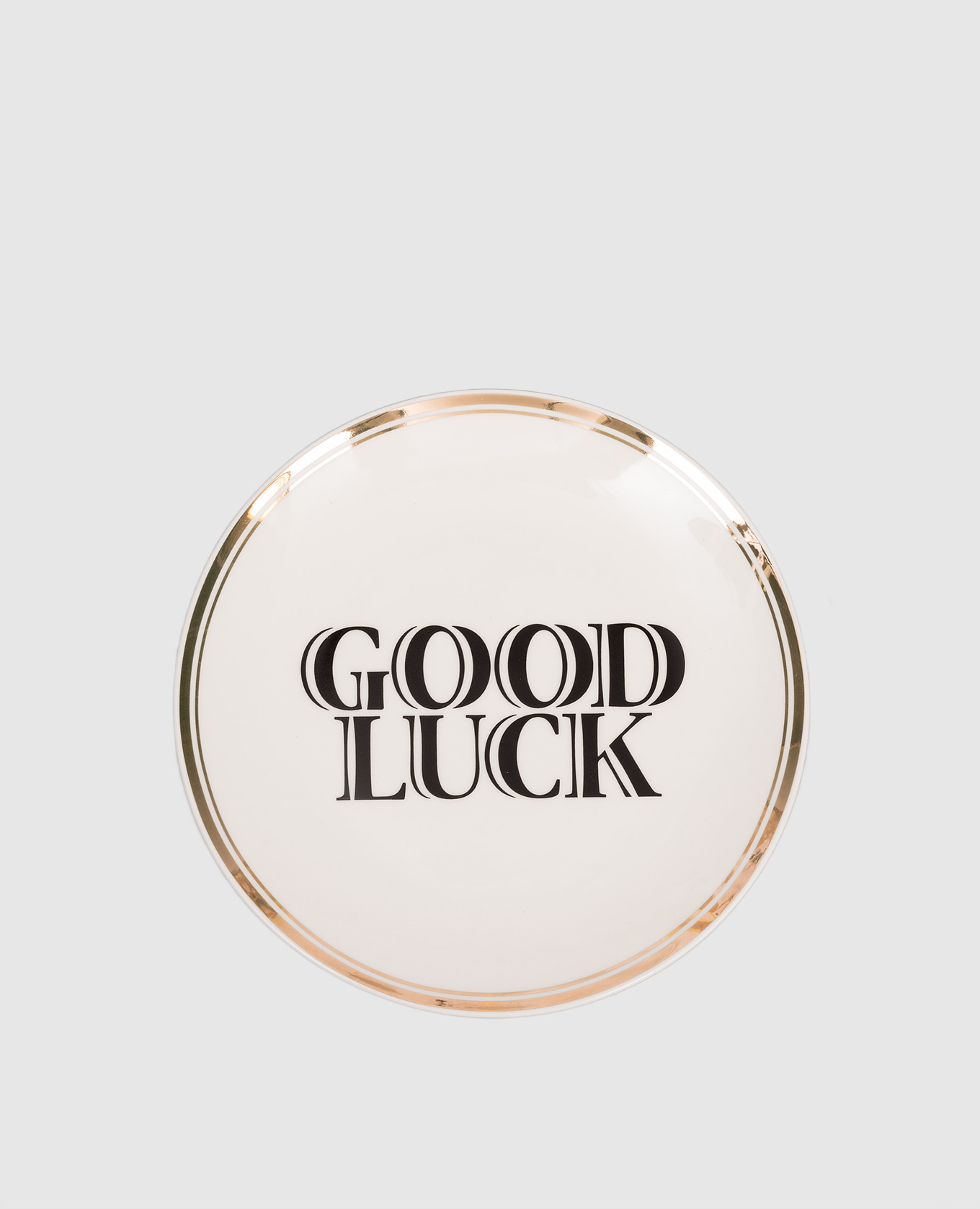 

Good Luck white porcelain bread plate Bitossi Home