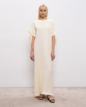 Momoni Beige maxi dress SAKARI MODR026MO31