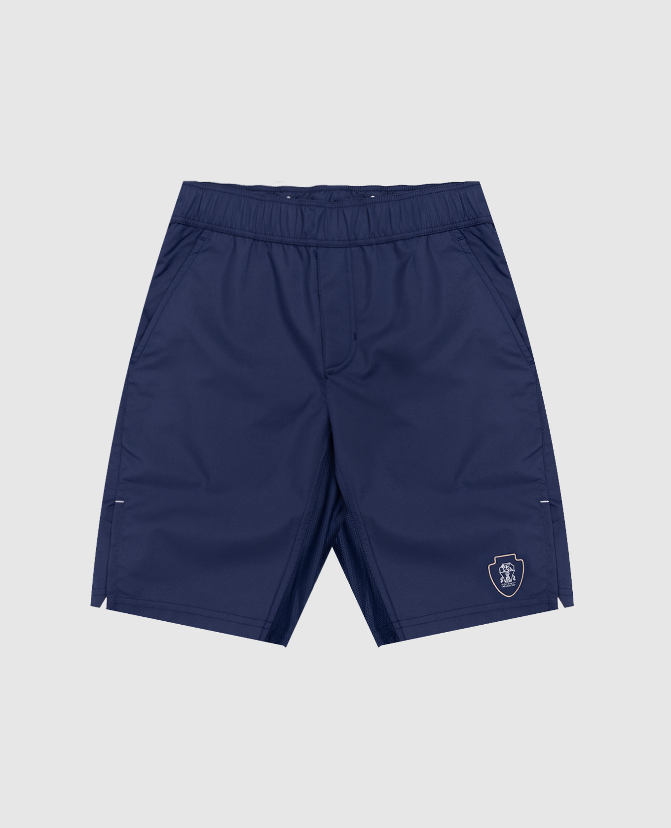 

Children's blue shorts with logo Brunello Cucinelli