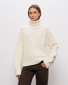 Woolrich Ivory wool sweater CFWWKN2061FRUF0706