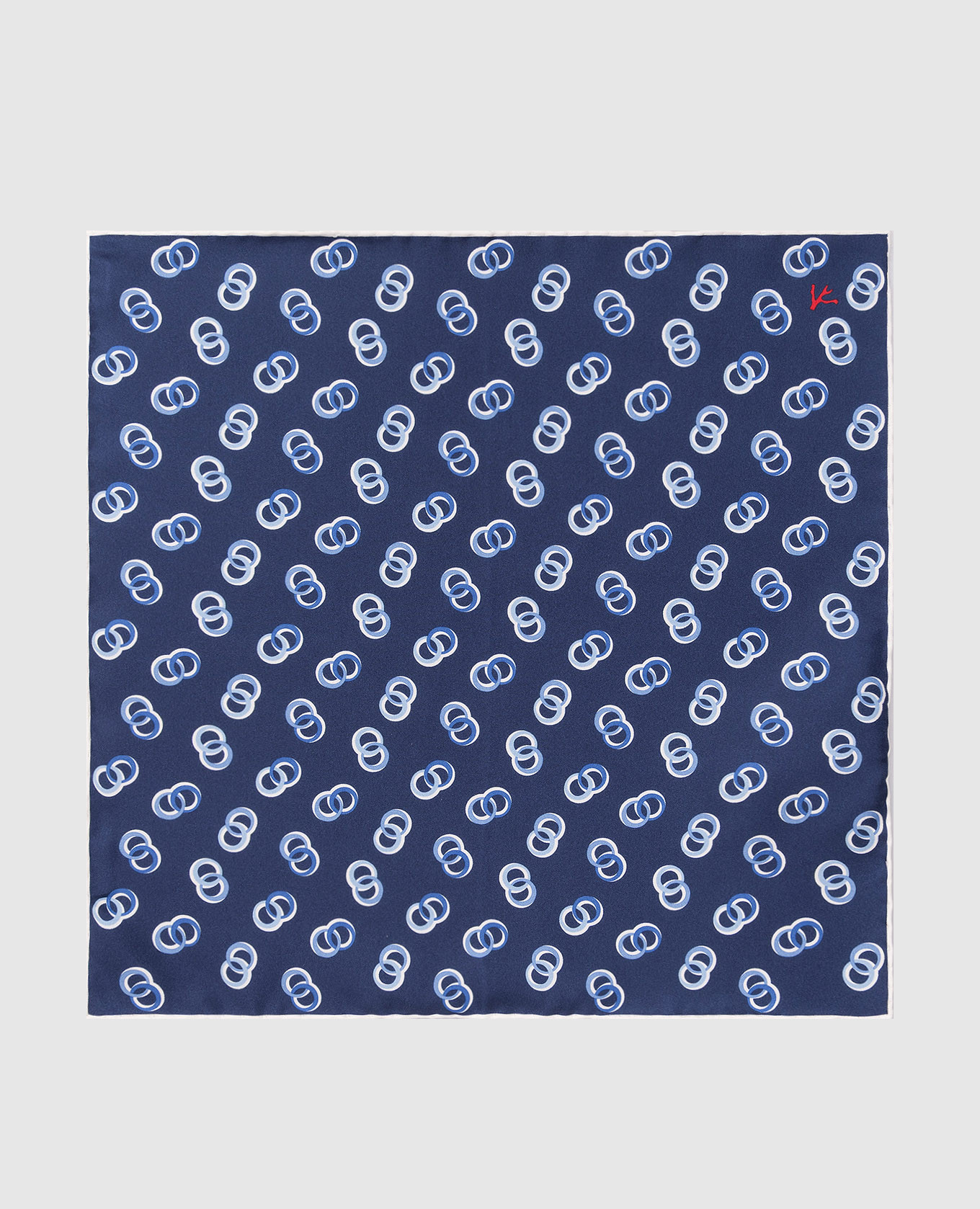 

Blue silk pacha scarf ISAIA