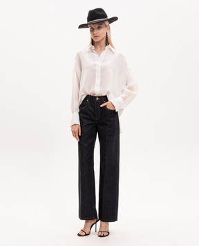 Brunello Cucinelli Ivory silk blouse MP993M1A06