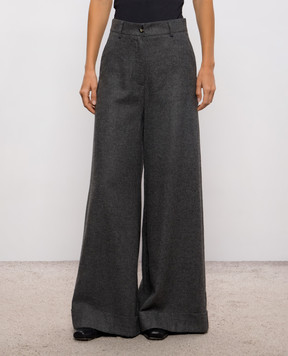 Solotre Gray pants with wool M1AC0133