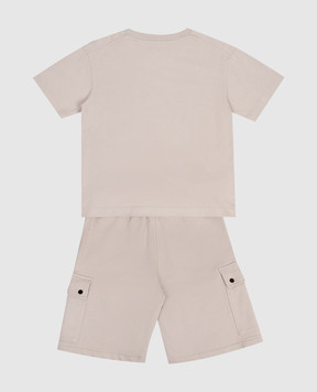 C.P. Company Children's gray suit with logo patch CUG006LAA171014