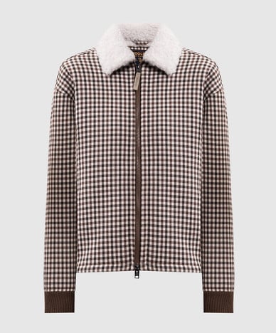 Beige checked jacket