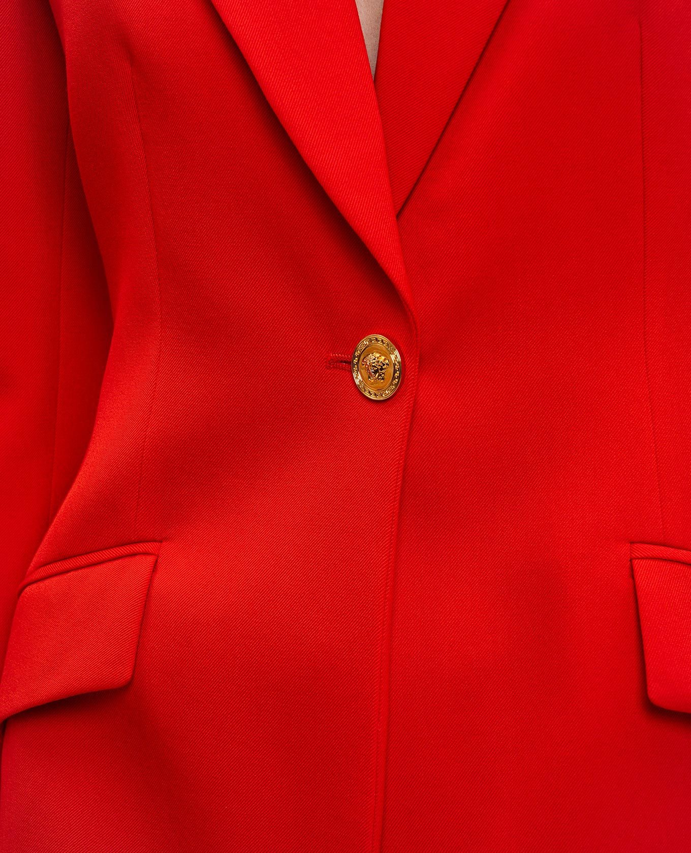 

DV red wool jacket Versace