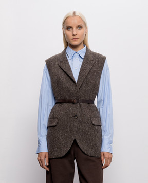 Brunello Cucinelli Patterned wool vest MG5667253