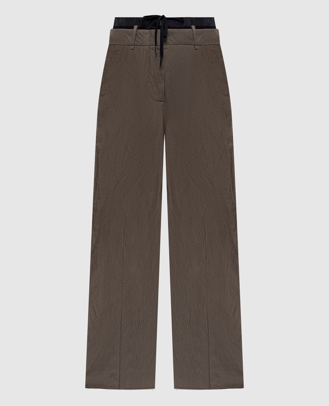 

Khaki pants with wool Masnada