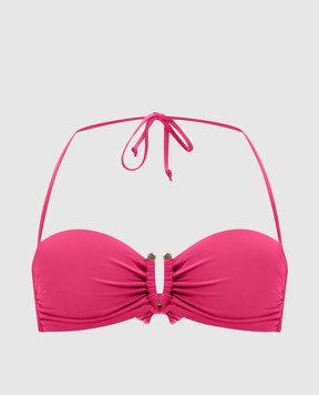 Fisico Pink bodice with drapery FR89M0
