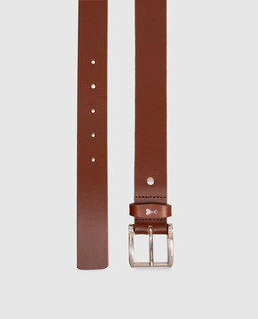 Ami Paris Brown leather belt Paris UBL205AL0140w