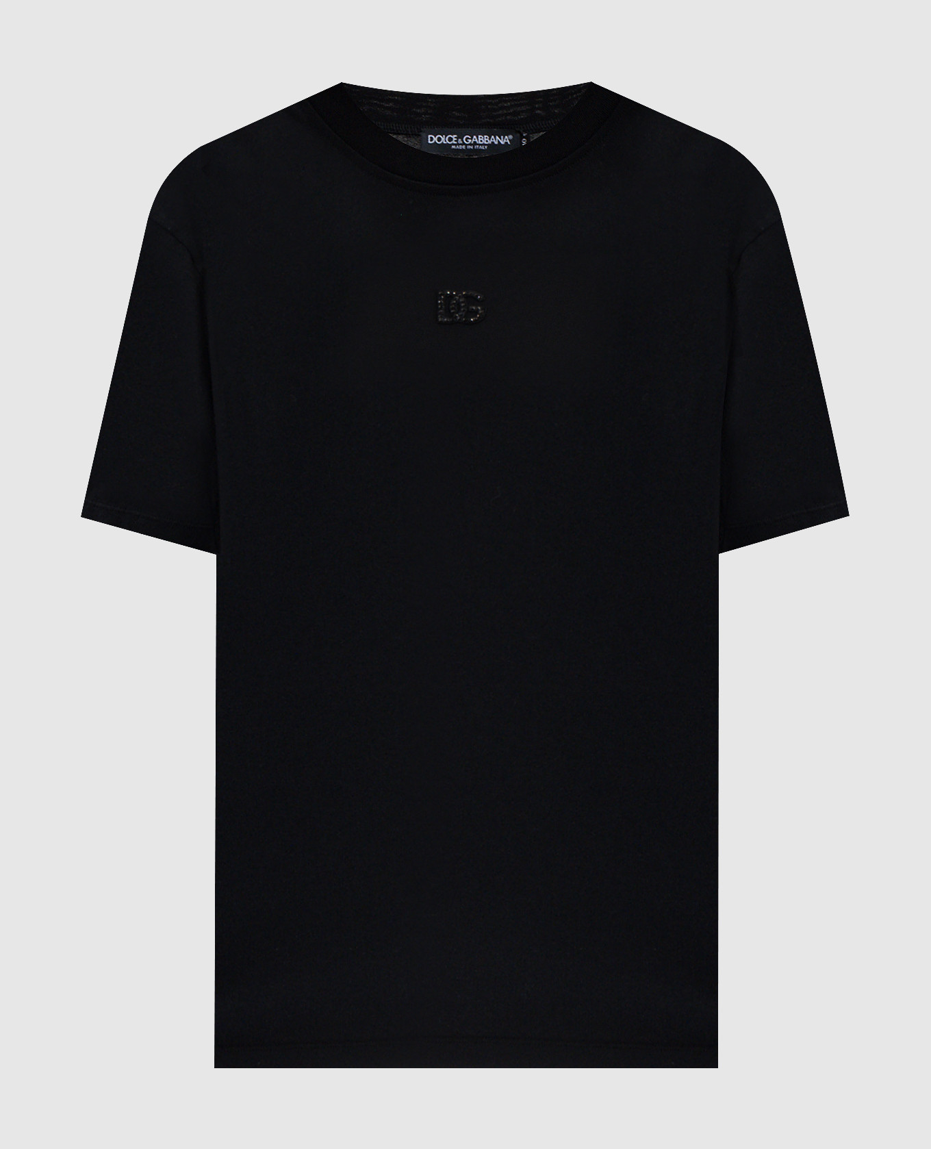 Black T-shirt with monogram logo