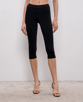 Tom Ford Black shorts with logo pattern PAJ102JEX166